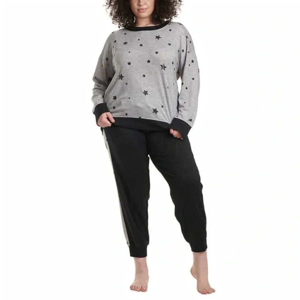 New! Splendid Women's Pus 2-Piece Ultra Soft PJ Stars Print Pajama Lounge Set